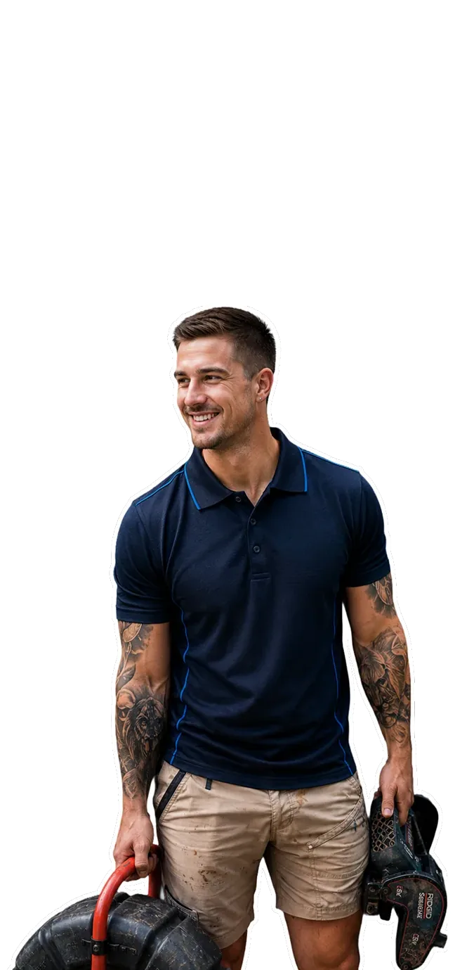 Licensed Prospect plumber arriving with his tools