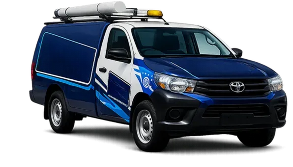 Licensed plumber van servicing Prospect
