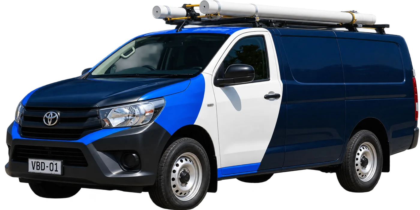 Our van, covering Prospect and the surrounding suburbs